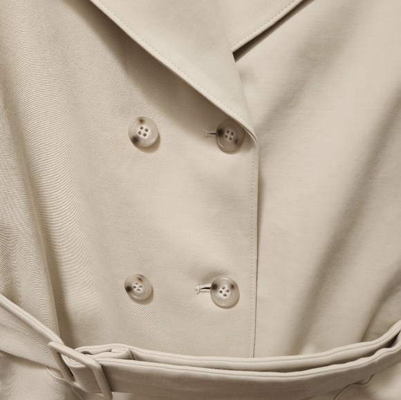 Nordstrom Collection Cotton Belted Trench Coat , Medium - Picture 3 of 7
